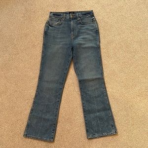 Khaite, high rise, straight jean. The Benny